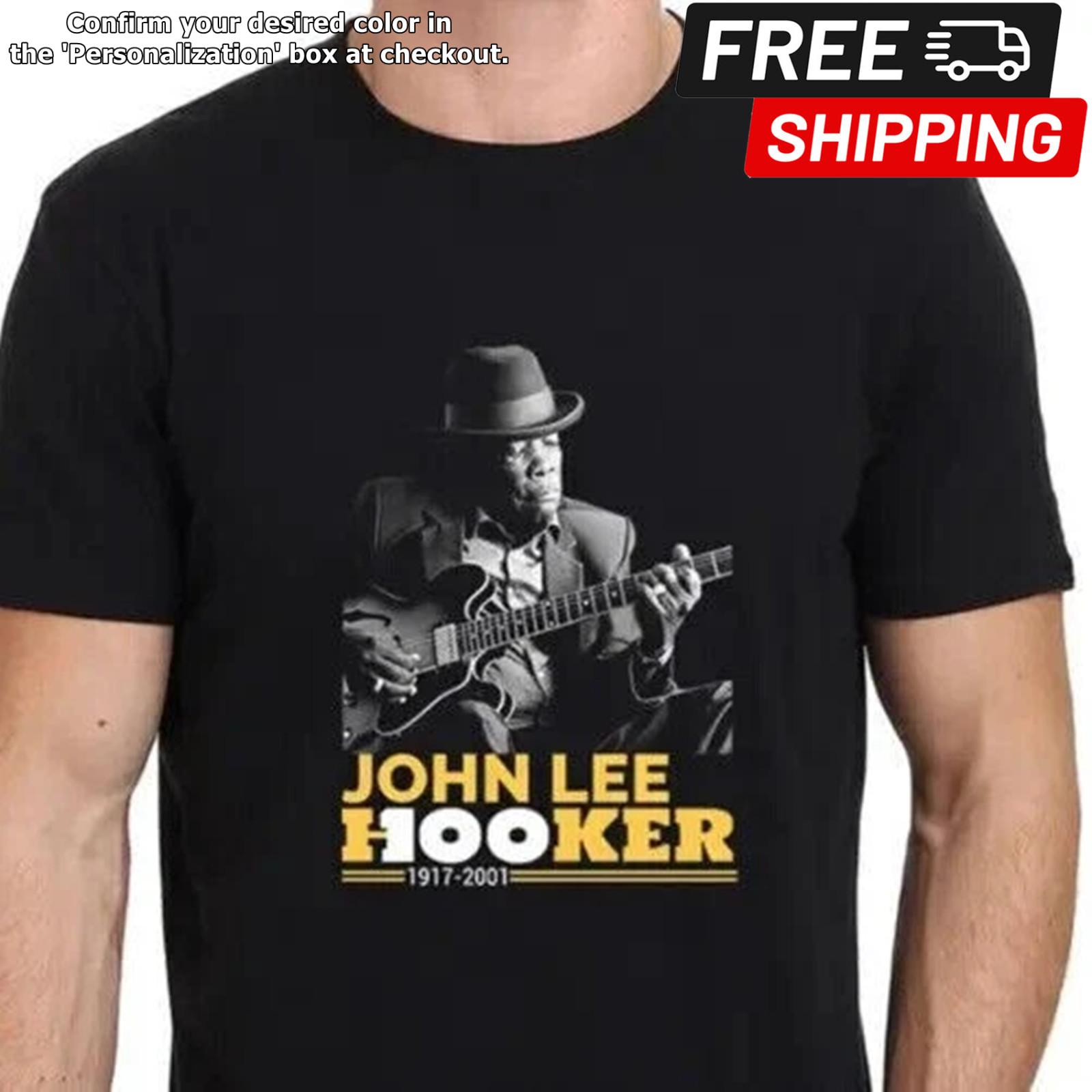 John Lee Hooker T-shirt, Unisex Black T Shirt XL