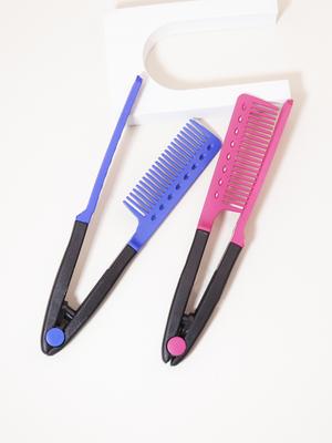1piece of V Shaped Folding Straight Comb Flat Comb Hair Clip Tool Barber Accessories Hair Comb Special for Real Hair Wigs