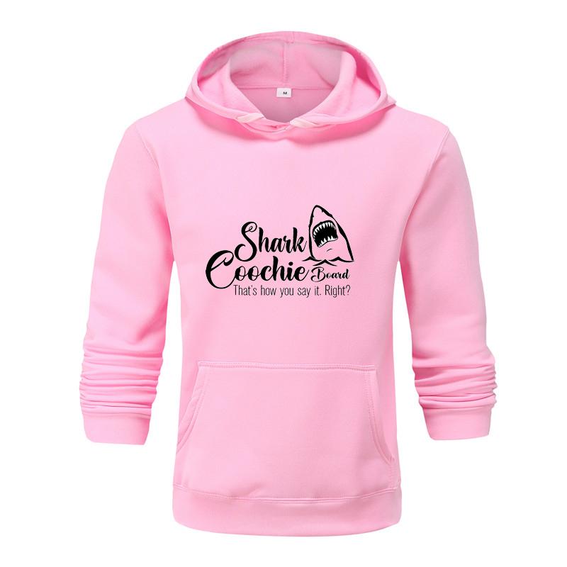 Autumn and Winter New Personalized Shalk Coochile Boald Printed Clothing Men and Women Hoodie Lovers Pullover Jogging Sports Hoodie