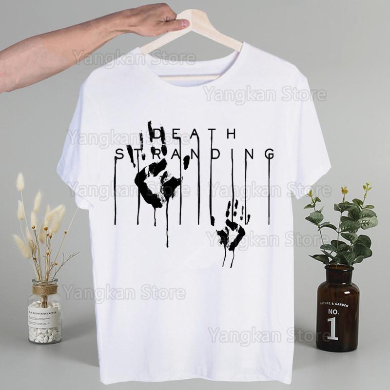 Death Stranding Kojima Men Hip Hop Streetwear Print T Shirt Harajuku TShirts Short Sleeve Fashion Casual T-Shirt Tops Tees