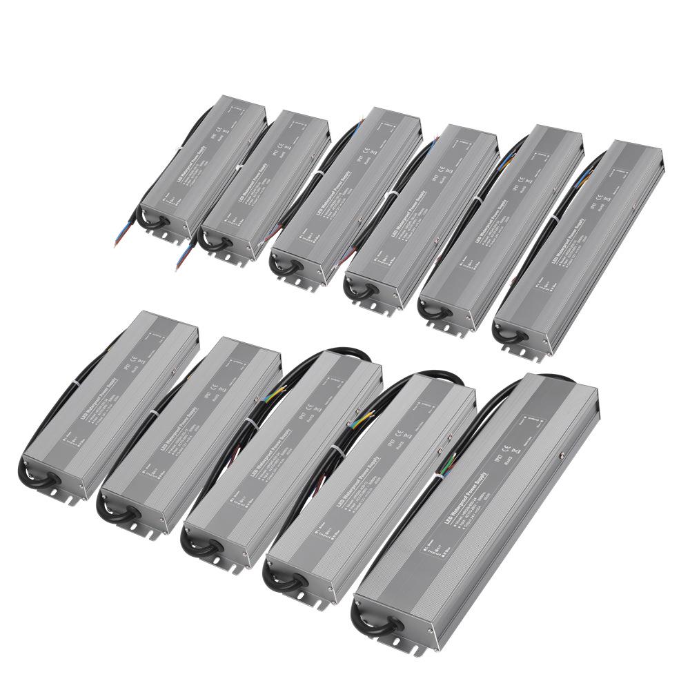 High-Efficiency Waterproof LED Power Supply for Outdoor Lighting, Constant Voltage 12V/24V
