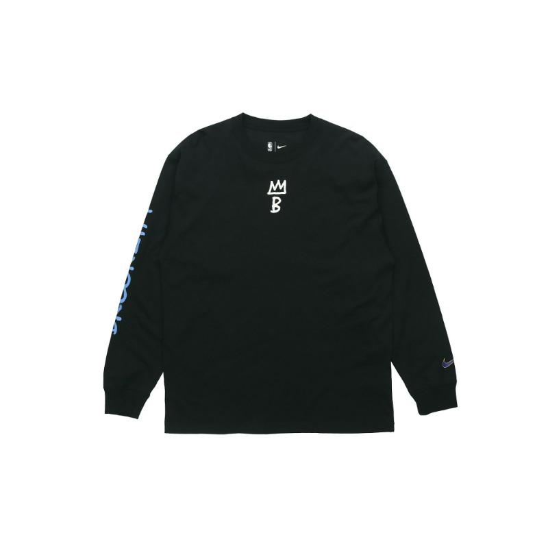 Nike Brooklyn Nets Courtside City Edition Long-Sleeve T-Shirt Black CT9398-010 S