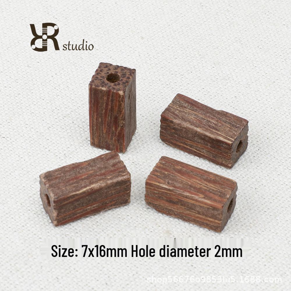 Retro Braune Geometrische Holzperlen für Minimalistischen DIY Schmuck