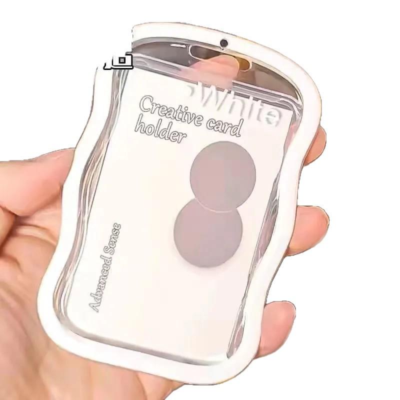 Transparent Card Holder for Student and Work IDs - Durable Sleeve for Bus, Subway, and Meal Cards