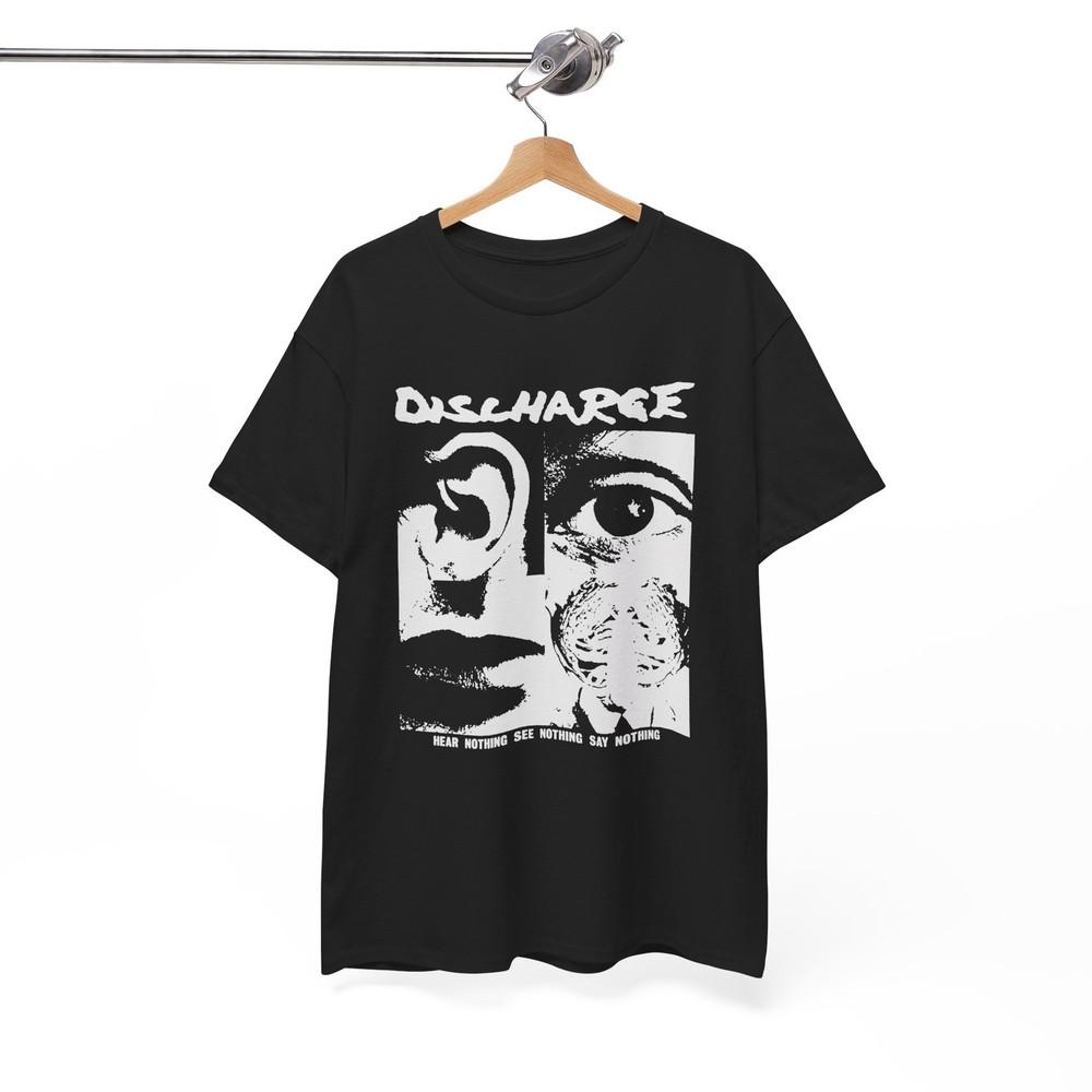 Discharge Hear Nothing Tshirt punk crust d beat Unisex Tee Unisex T-Shirt S
