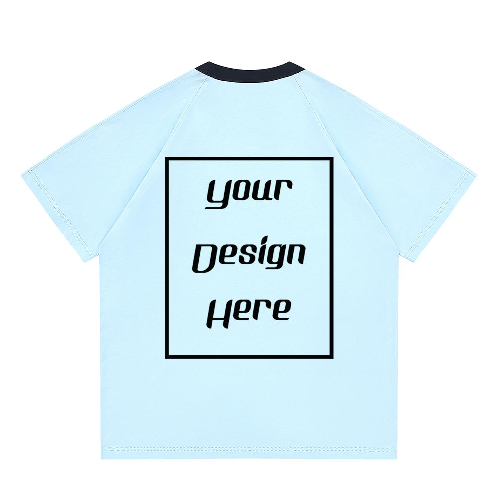 Streetwear Customized Pattern Print Unisex T-Shirt Harajuku Casual O Neck Student Lovers Short Sleeves Men Women Massive Cotton T-Shirt