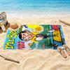 Mr Bean's Egg Adventure Personalized Name Beach Towel Super Soft Microfiber Quickdry Fabric Perfect for Traveling Yoga Camping and Swimming