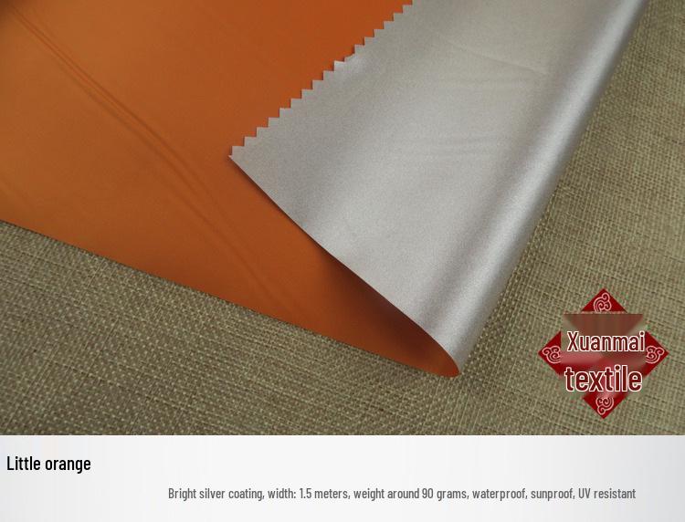 210T Silver-Coated Waterproof Dust Cover Fabric for Car, Tent, and UV Protection.