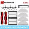 For Roborock S5 S50 S51 S55 S6 S60 S6 Pure Vacuum Cleaner Accessories HEPA Filter Mop Cloth Side Main Brush Spare Parts
