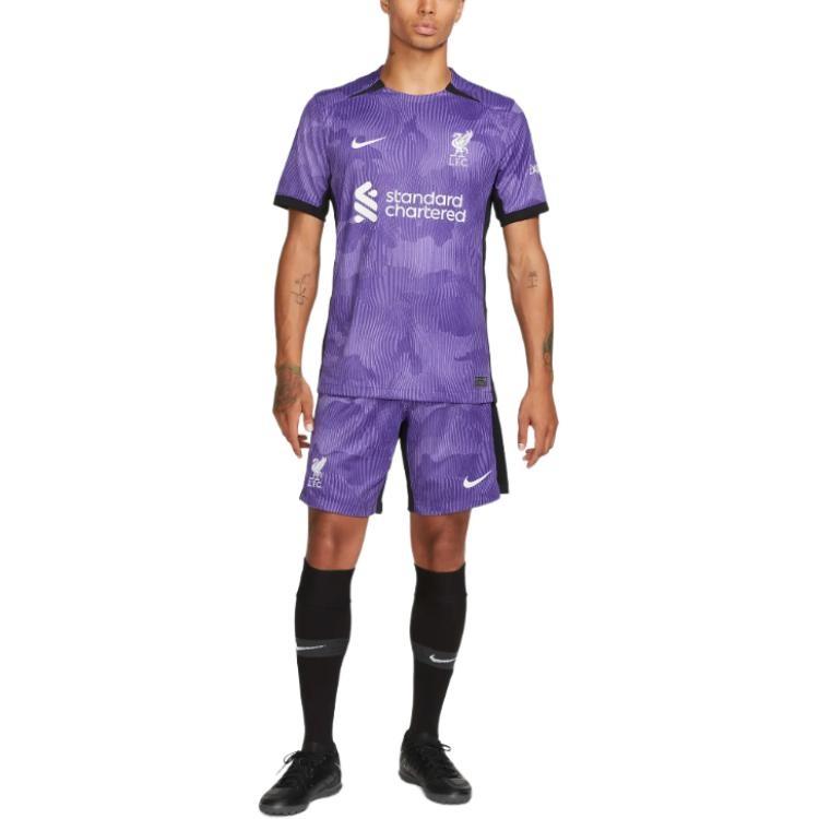 Nike Maglia da Calcio Liverpool FC 23-24 Stadio Terza Divisa Dri-FIT 'Viola' Uomo DX9822-568