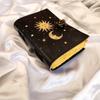 Moon & Sun Leather Journal, Leather Sketchbook, Leather Dairy, Notebook, Wedding gift, Travel Book, Dream Journal, Personalized gift.