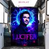 Lucifer Glow koc koc Nadaje się na wszystkie pory roku Można prać w pralce Koc do odpoczynku w biurze Pluszowy koc outdoorowy