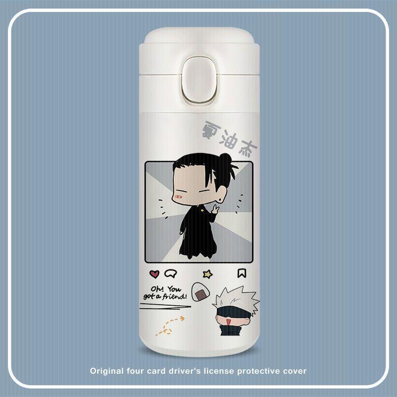 Gojo Satoru Cartoon Thermos Cup Large Capacity Compact Lightweight Carry High Appearance Level Cup Stainless Steel Kettle for Me