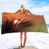 Beach Towel Palm Leaves Pattern Oversized Microfiber Tropical Beach Towel,Thin Lightweight Pool Swim Palm Tree Bath Shower Towel