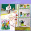 Tulip Theme Bulletin Board Border Paper With Color Print For Classroom Or Home Decor