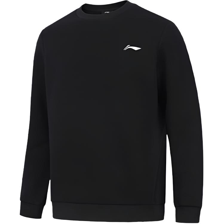 Li Ning Sports Lifestyle Series Round Neck Pullover Comfortable Versatile Simple Casual Sweatshirt Unisex sweatshirt AWDVE37-6