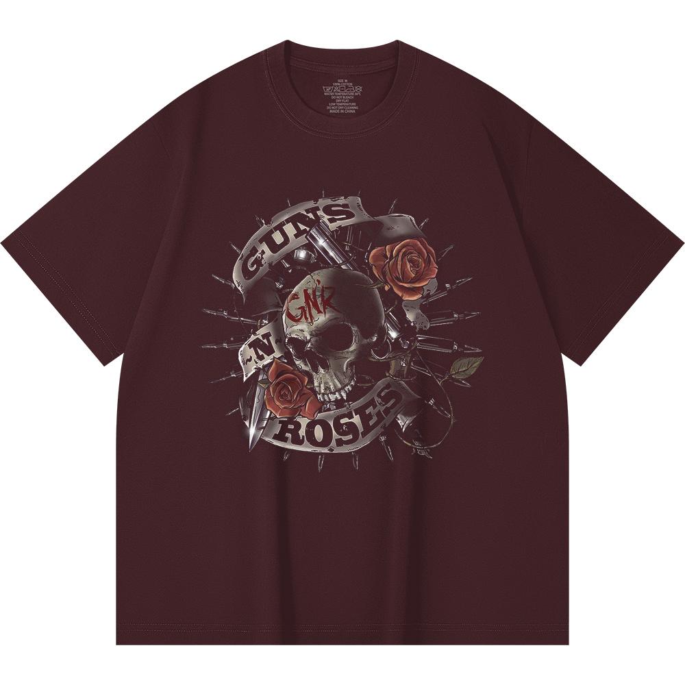 230 Gsm 100% Cotton Heavy Metal T-Shirt  Rock Band Popular Music Print Unisex Heavy Cotton T Shirt