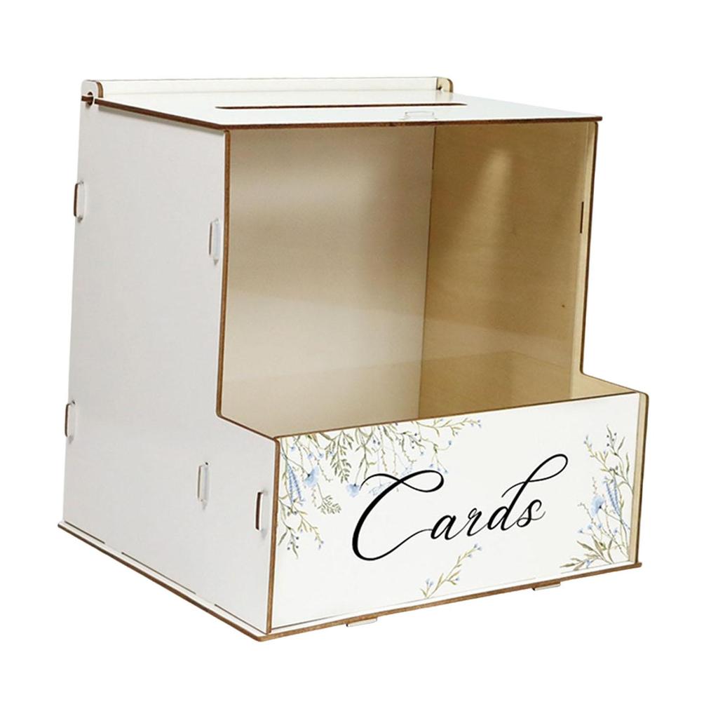 Wood Wedding Card Box Wedding Money Box Decorative Card Collection Elegant with