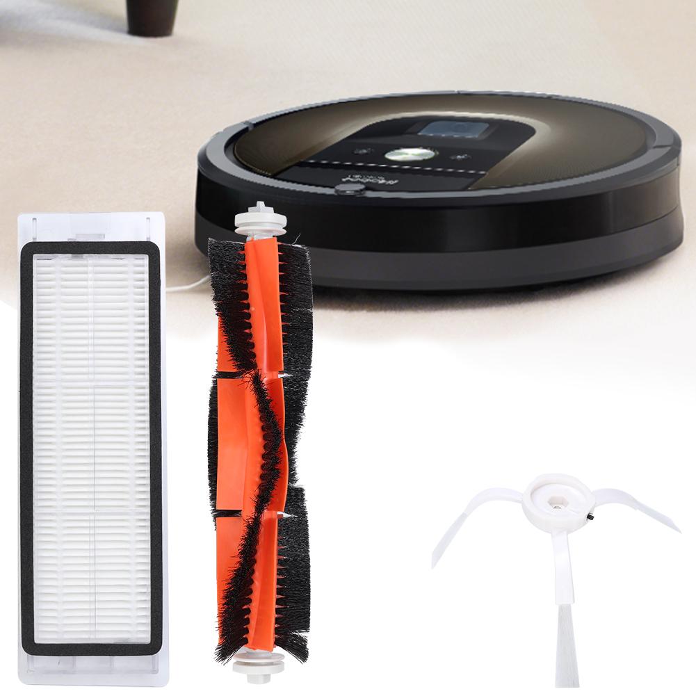 12Pcs Robot Vacuum Cleaner Filters Main Brush Side Brush Kit Replacement Fit for Xiaomi Mijia