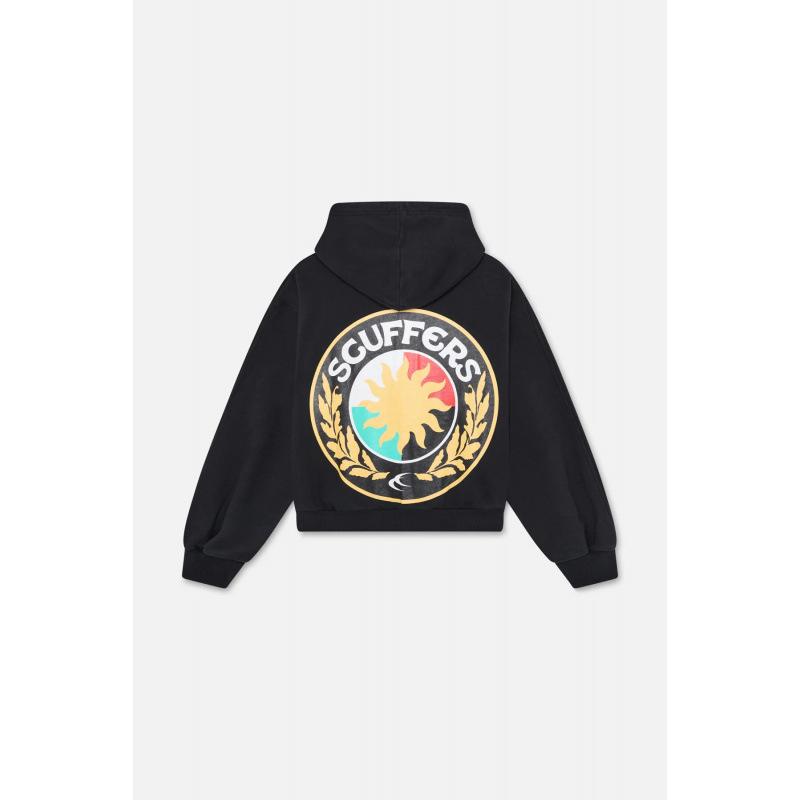 Maglione con Cappuccio Stampato alla Moda Casual Largo Maglione per Coppia Europa