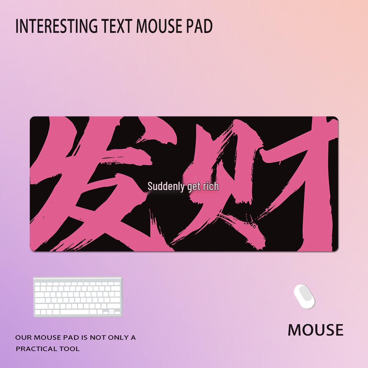 

Extra Large Funny Fortune Mouse Pad with Thickened Edges – Perfect for Your Office Desk Fortune