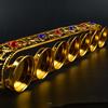 Candle Lamp Display Stand Inlaid Gem Tantric Candlestick Buddhist Wedding Altars Indoor Desktop Decoration Candles Not Included