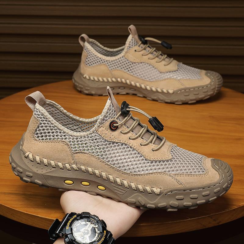 Men's Shoes Summer New Mesh Breathable Thin Outdoor Sports Elastic Shoes Men's Fashion Shoes