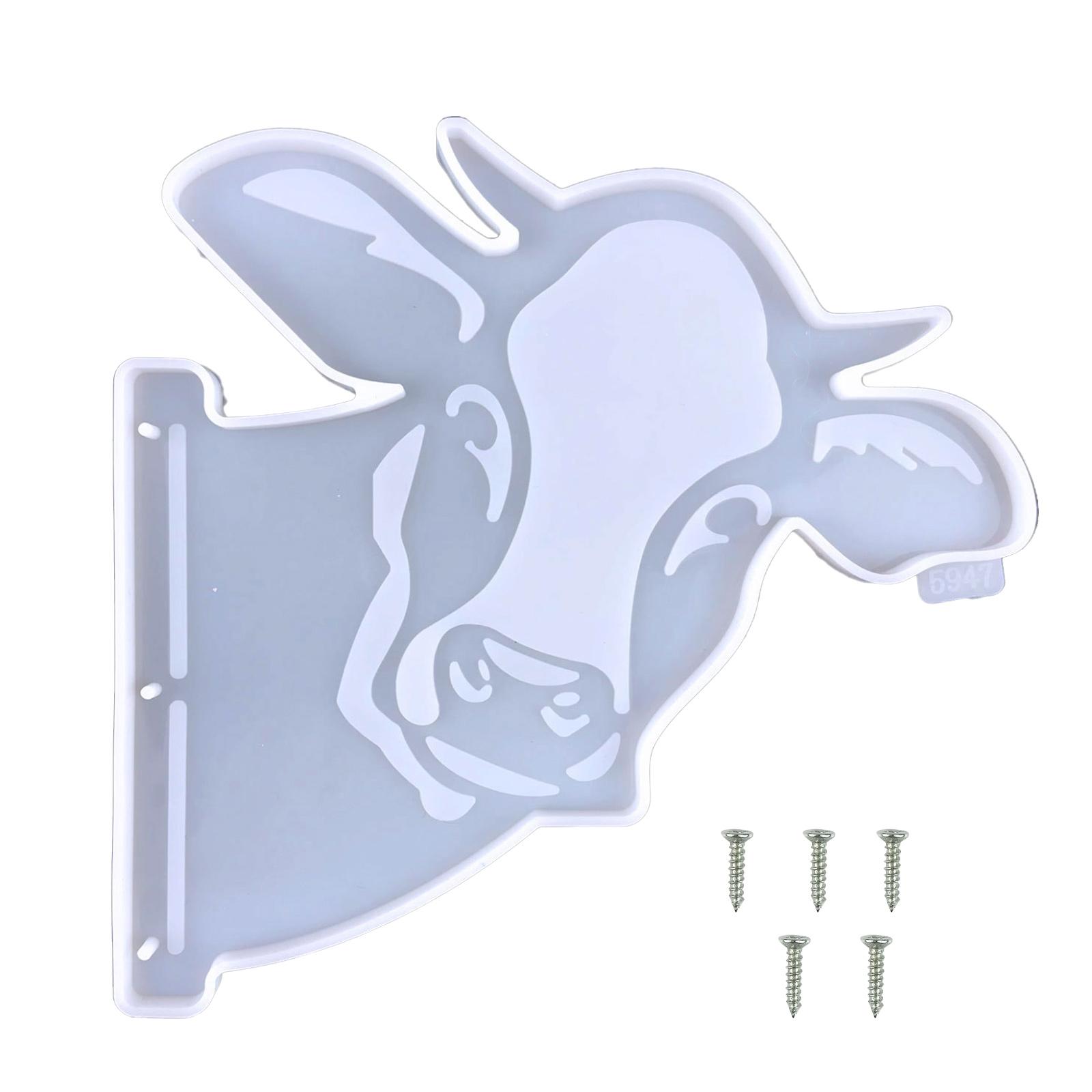 

Bull for Head Shape Silicone Mold DIY Epoxy Resin Casting Mold Farm Cow for Head Hanging Pendant Mold Ornament for DIY C 1 чистый