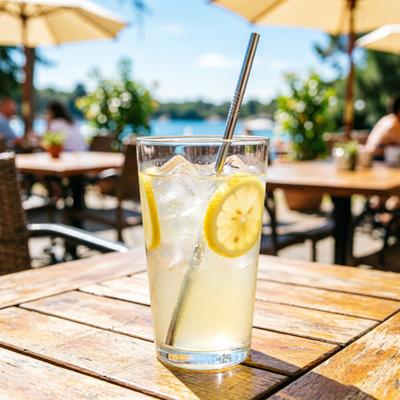 4Pcs Stainless Steel Straws Reusable Metal Drinking Straws 304 Food Grade Straight and Curved Straw Dishwasher Safe Metal Straw
