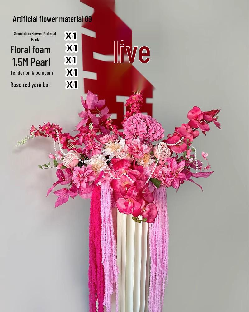 Romantic Floral Arrangement for Weddings, Bedrooms, and Living Rooms - Bedside Bouquet Decorations