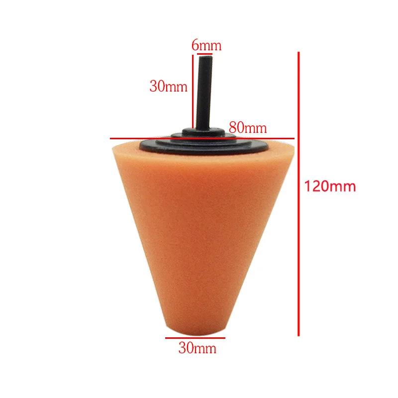 Professional Grade Hub Polishing - Spiral Conical Buffing Heads, Specialized Discs, and Cleaning Sponges for Auto Detailing