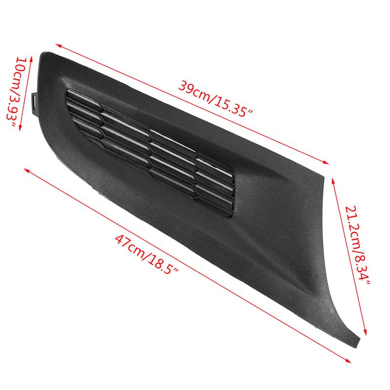 Car Front Bumper Lower Side Fog Light Grill Grille Panel Cover Trim Cap For VW For Polo 6R MK5 2009-2014 6R0853666C 6R0853665C