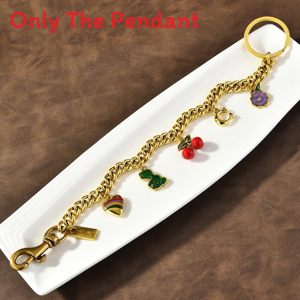 Summer Fruit Pendant Bag Charm With Metal Chain For Fashionable Women