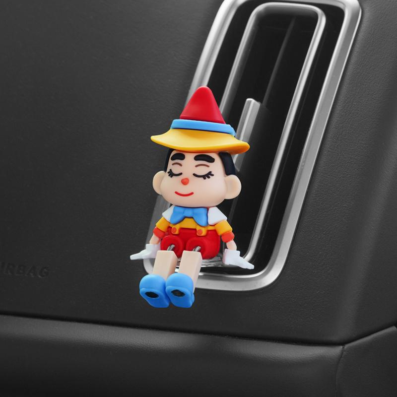 Car decoration, creative decoration of car air vents, cute shaking foot figurines,small ornaments for stress relief and healing