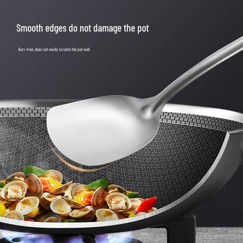 MAXCOOK 304 Stainless Steel Thickened Wok Spatula
