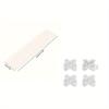 32.5*7cm 4pcs Moderne Imperméable transparent rangement réglable et connectable Plaque de séparation de tiroir, adapté pour le rangement de chambre bureau cuisine.