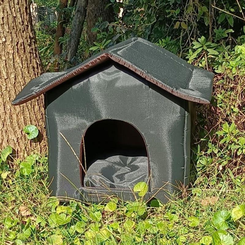 Outdoor Enclosed Waterproof Sleeping Nest for Cat Basket Puppy House Warm Cave