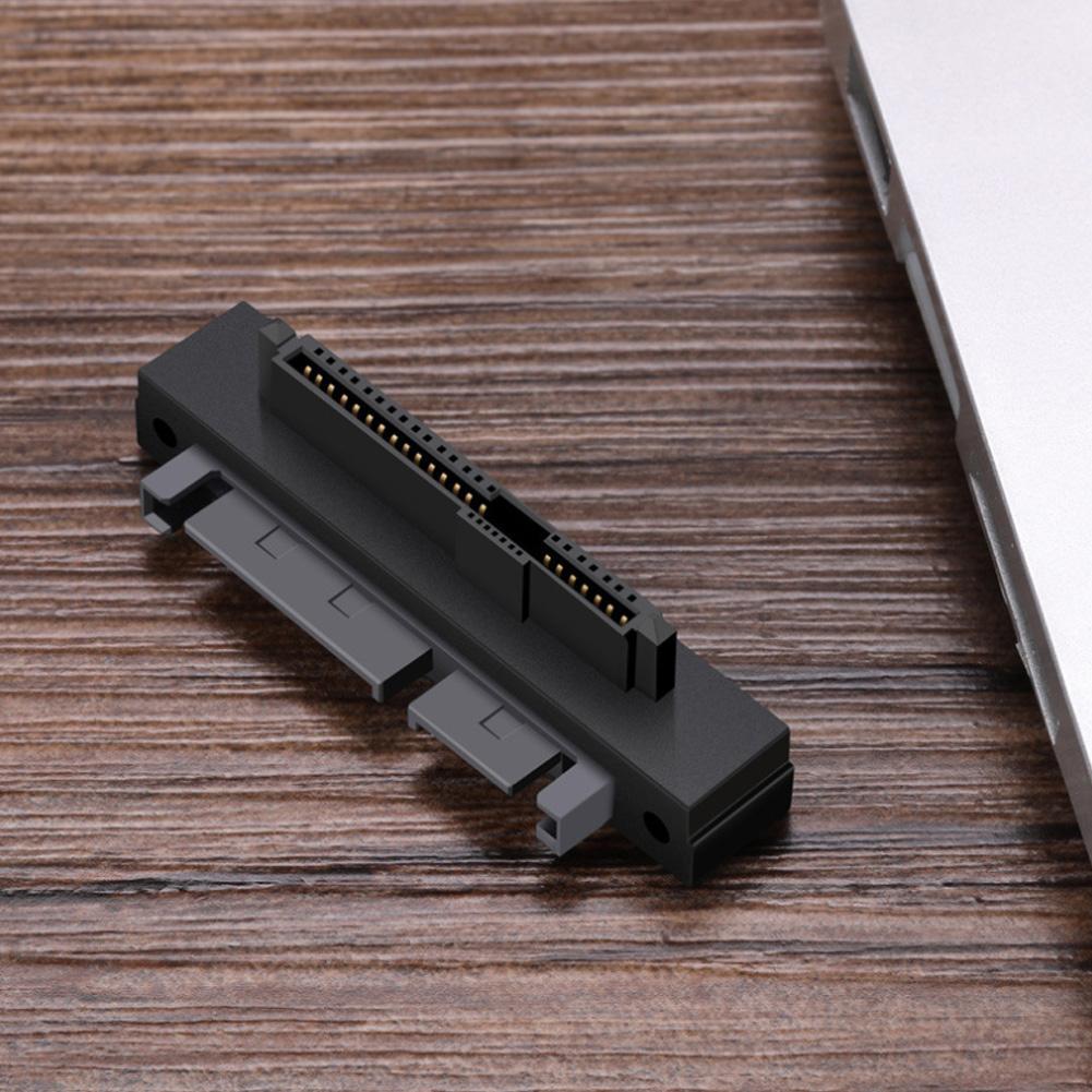 5Gbps SFF 8482 SAS to SATA 180 Degree Angle Adapter Converter Straight Head Portable Durable SATA Hard Disk Drive Raid Adapter