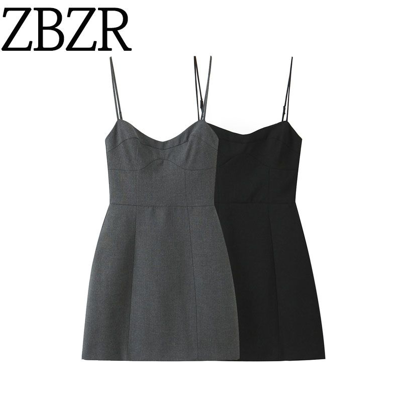 Za Foreign Trade New Women clothes ZR Western Style Versitile Fashion Sexy Sling Short Dress 9233230