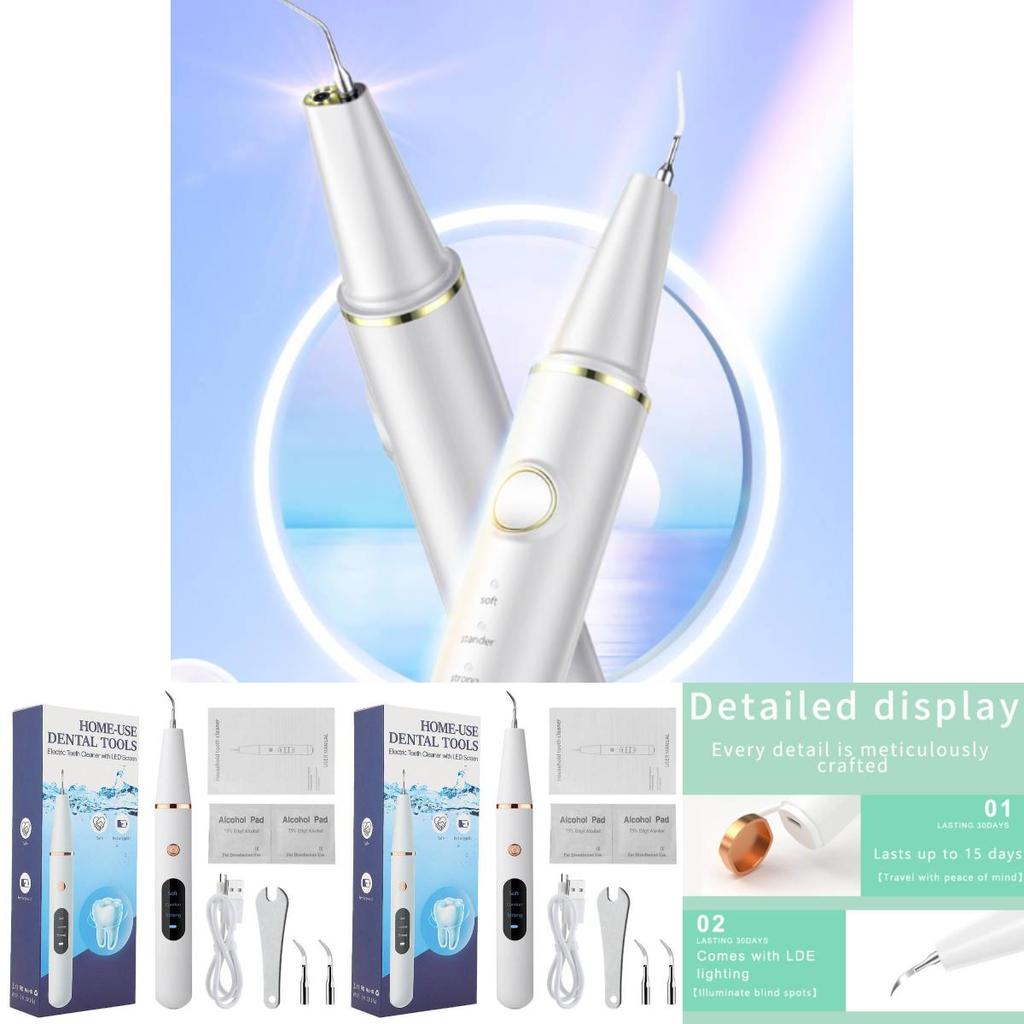 Ultrasonic Dental Cleaner For Removal Of Plaque And Tartar Professional Oral Hygiene Device For Home Use