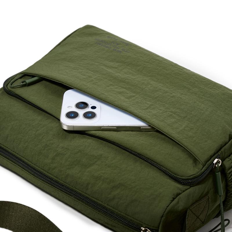 Multi-layer Large Capacity Bag Women's Shoulder Bag Multi-pocket Water-repellent Solid Color Crossbody Bag