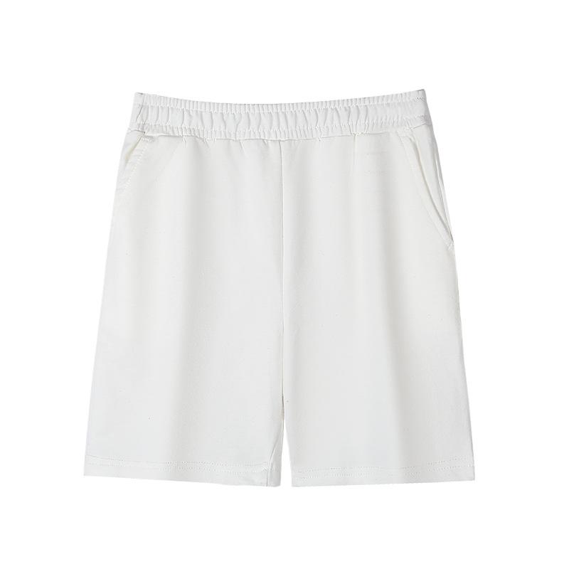 Korean Casual High Waist Cotton Terry Shorts - Parent-Child Summer Style