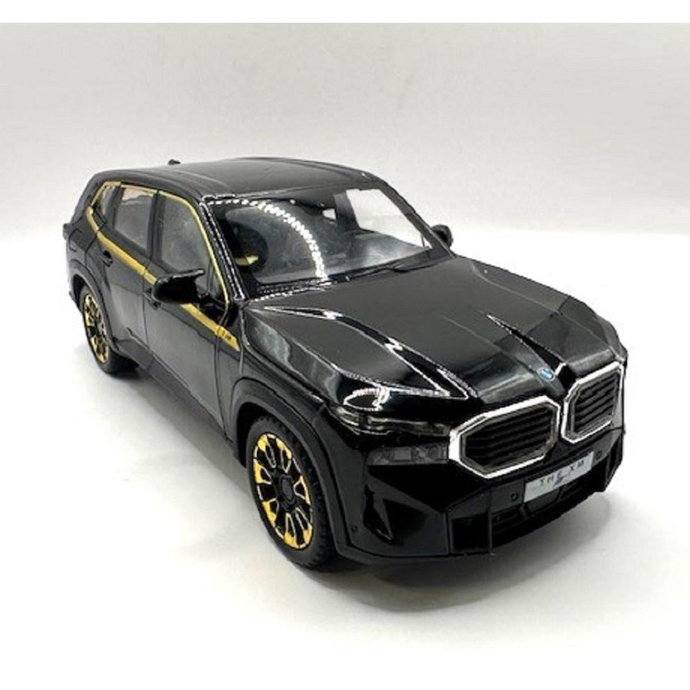 BMW XM SUV 1:Modellino di Auto in Metallo pressofuso Scala 1:24, Nero