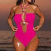 Women’s One-Piece Swimsuit, Sexy Bikini , Backless Bathing Suit, Push-Up Padded Top, Beach Swimwear, Summer Holiday Swim Outfit