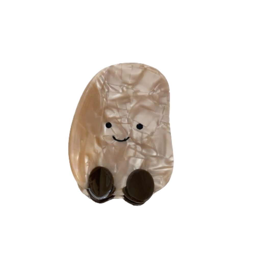 Cartoon Acetic Acid Grab Clip Acetic Acid Croissant Claw Clip Bread Shape Hair Claw  Daily