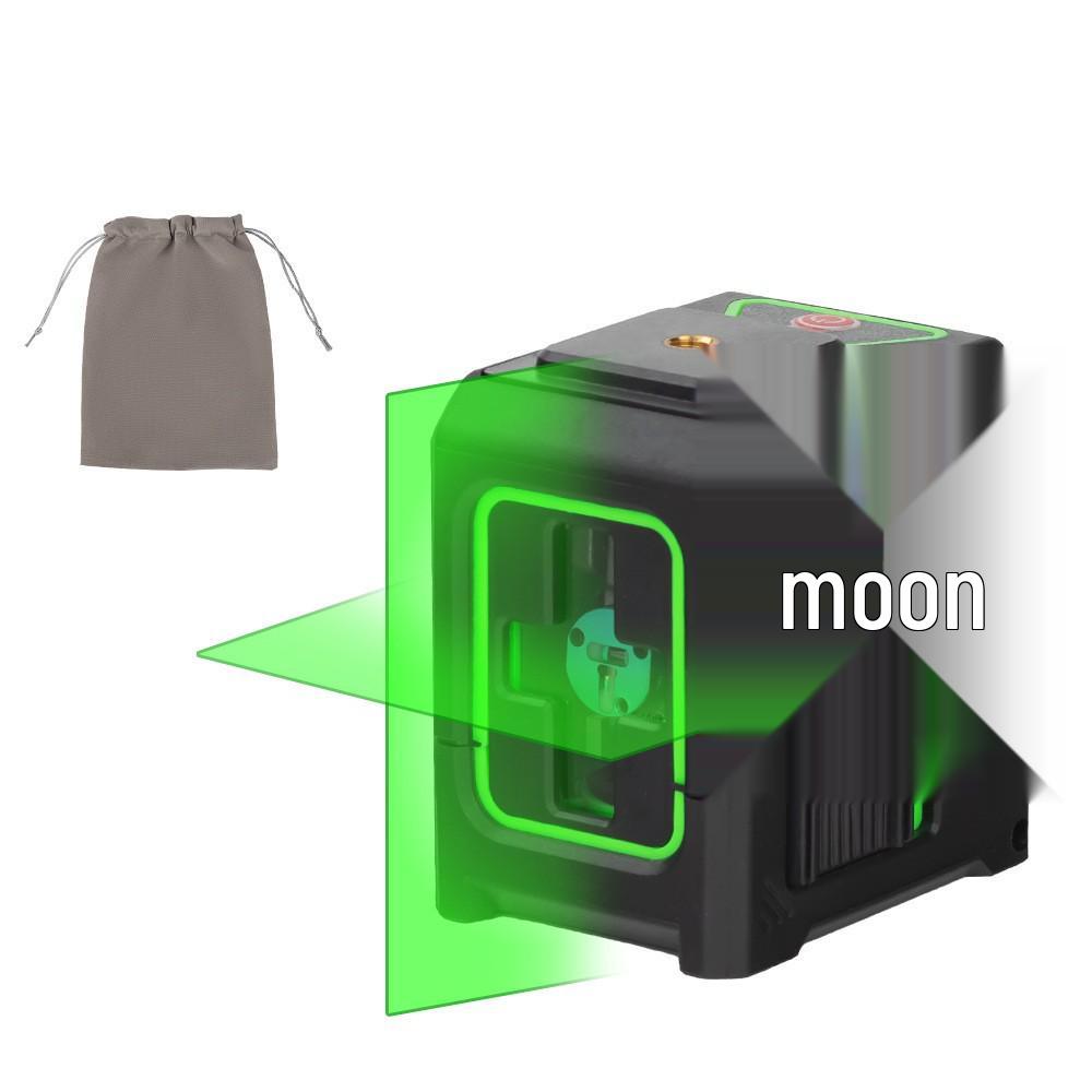 Компактний 2-лінійний зелений лазерний рівень з яскравим світлом та автоматичним кресленням ліній