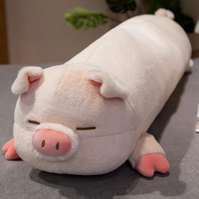 Plush Pig Pillow Toy For Kids And Girls Soft Animal Bed Cushion