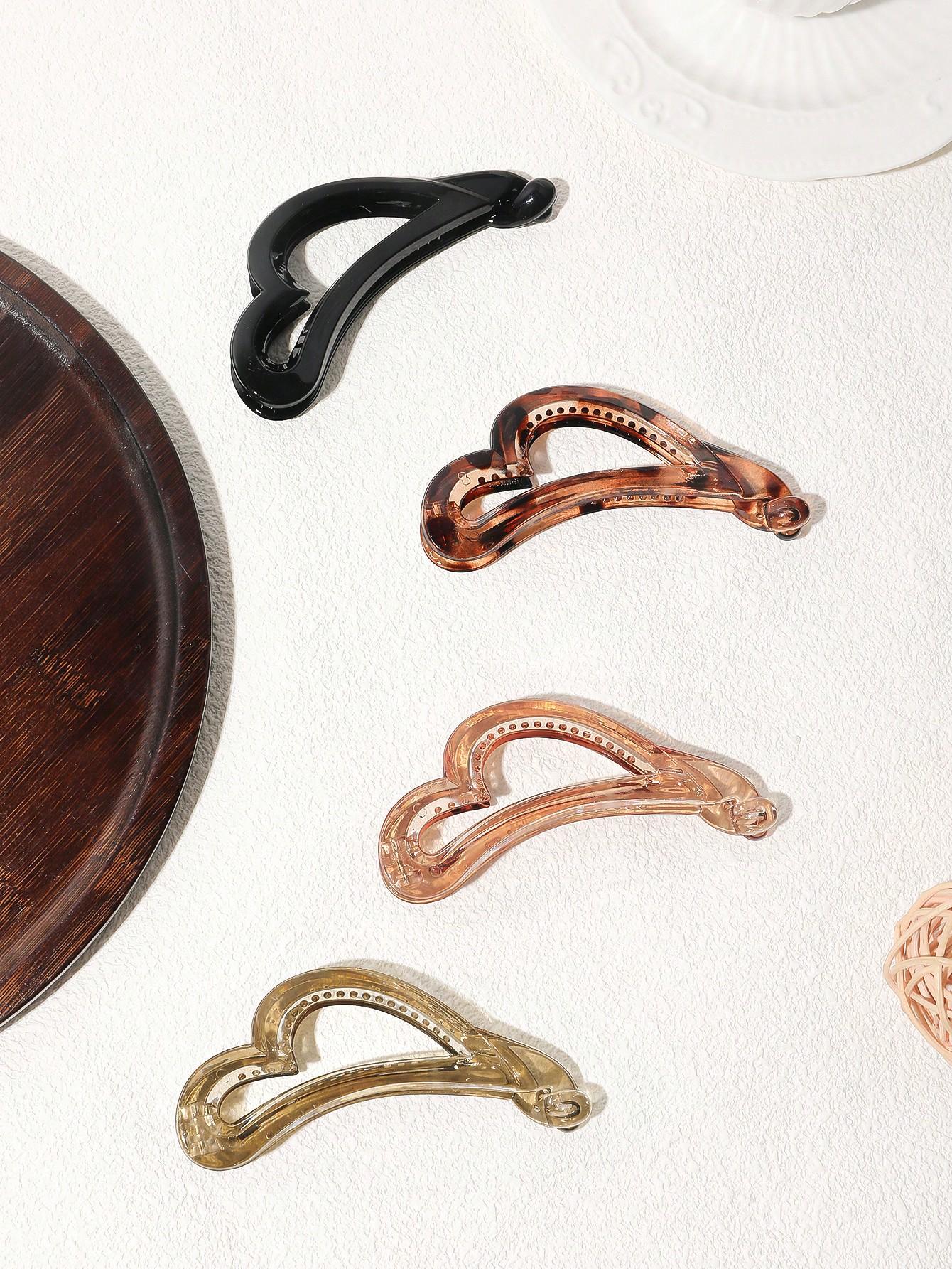 

4 шт., зажимы для волос в форме банана, расчески-зажимы в форме рыбьего хвоста, зажимы в форме облака, высокий женский хвост, аксессуар для густых тонких волос Size fits all