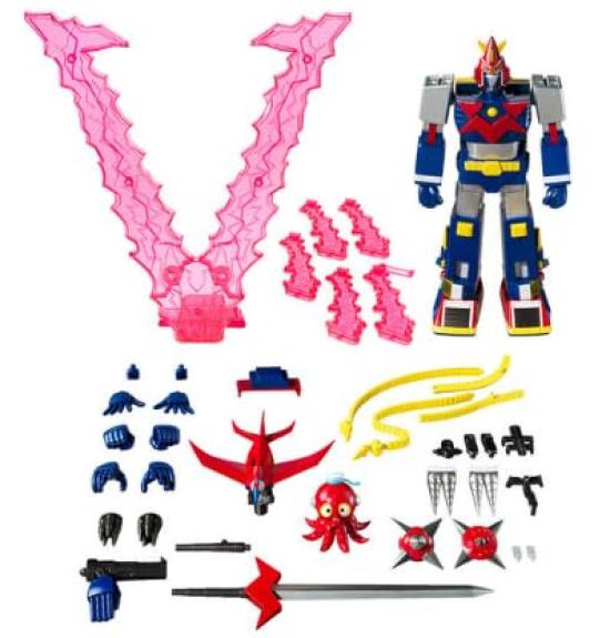 

[SP Edition][PB Exclusive] SMP Super Electromagnetic Machine Voltes V V-to-Gather Set Includes clear pink stand parts