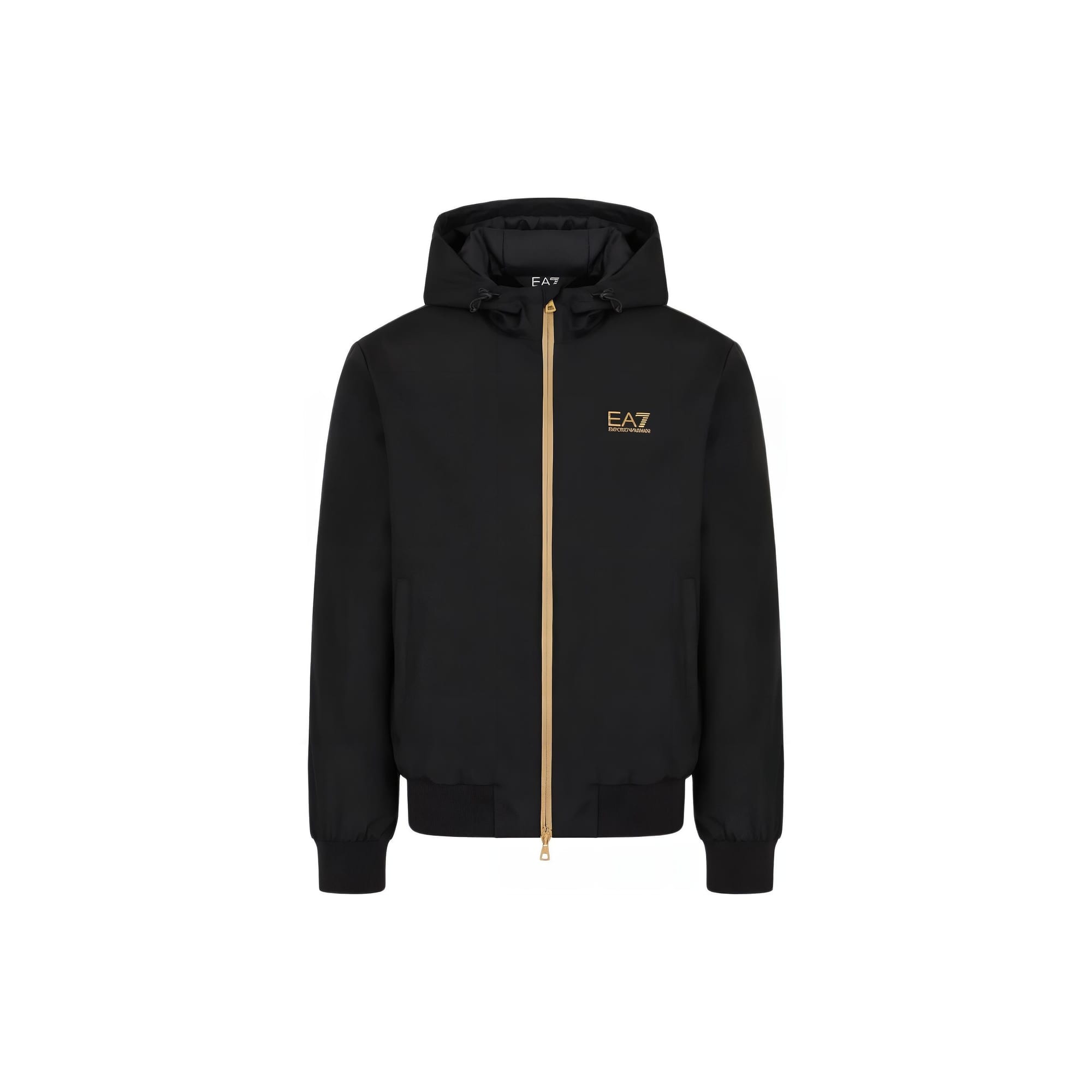 Ea7 EMPORIO ARMANI Logo Printed Zipped